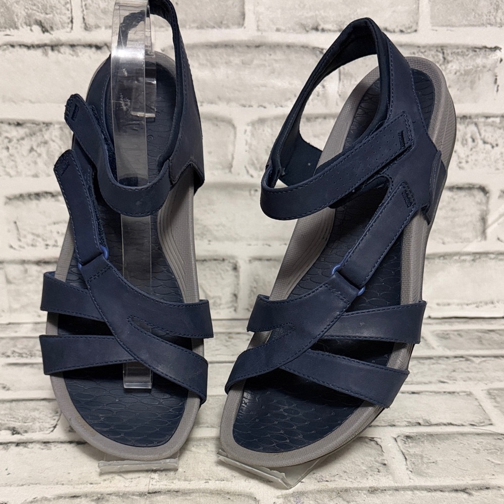 Yuu Women's Navy Sandals-Size 10